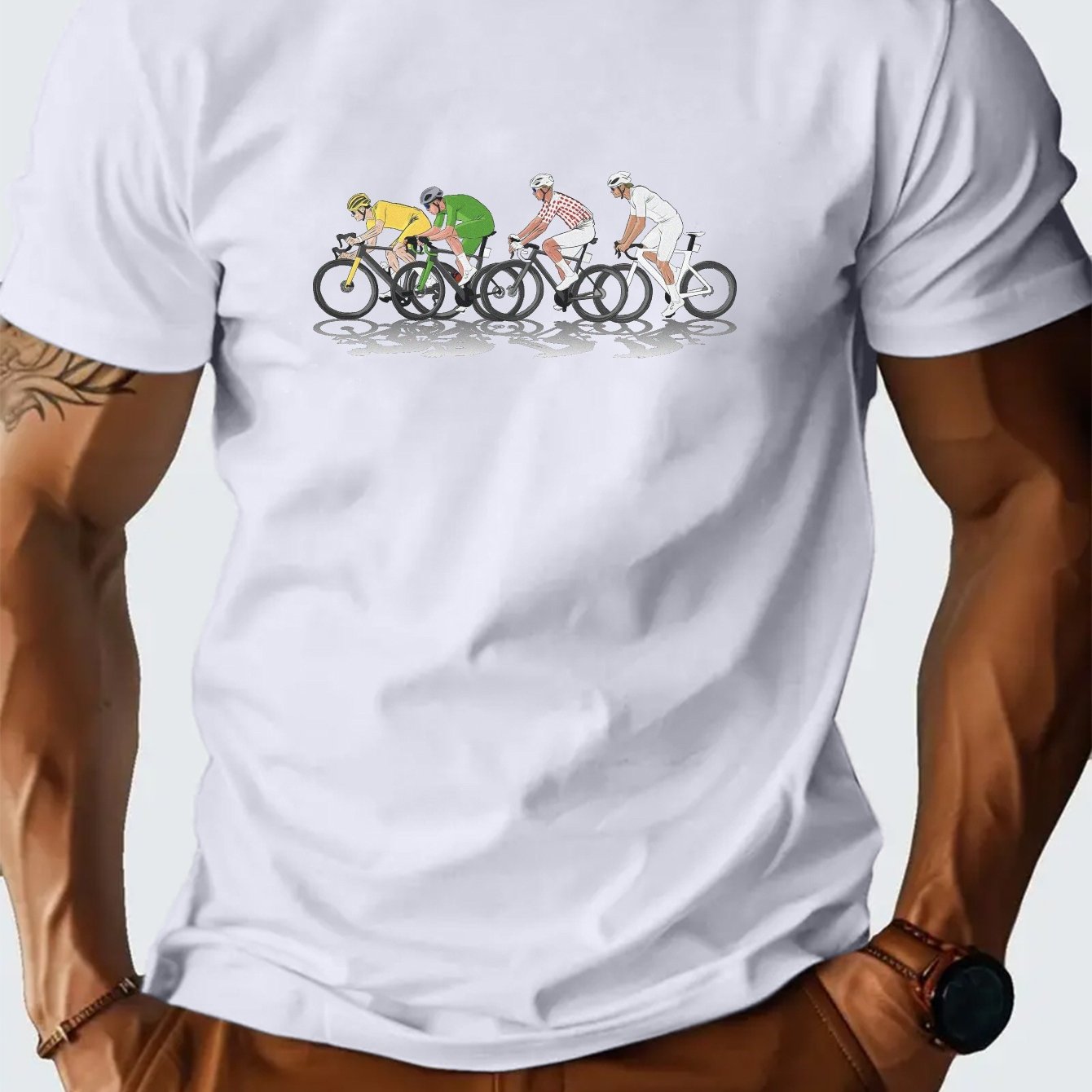 Vintage Cycling Gear - France Cycling Racing T-Shirt für Herren,