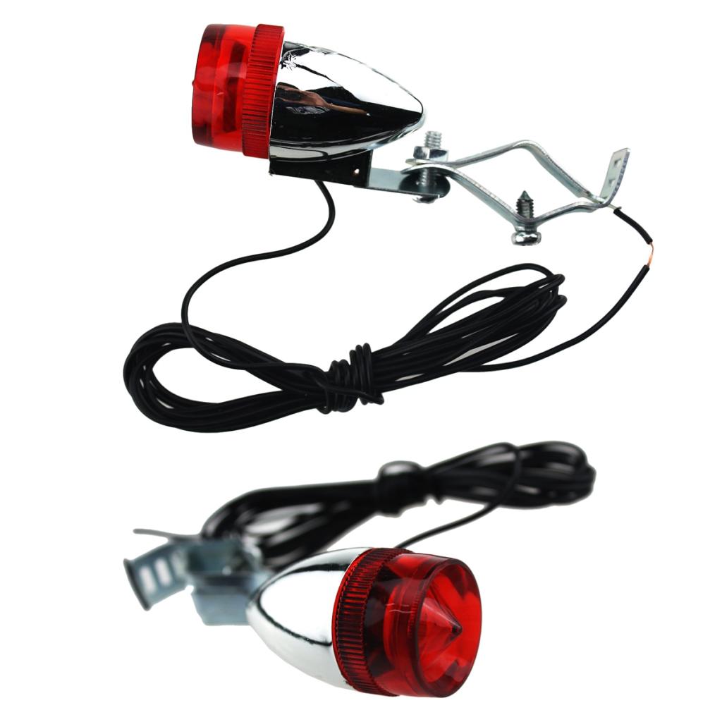 Bike Dynamo Light - Dynamo Fahrrad-Scheinwerfer-Rücklicht-Set 12V 6W Chrom Reibungsgenerator