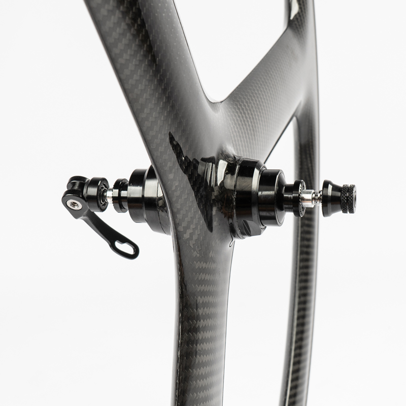 Quality Cycling Gear - ARDENTLY NEU 700C Tubeless 3-Speichen-Vollcarbon-Laufradsatz Fixed