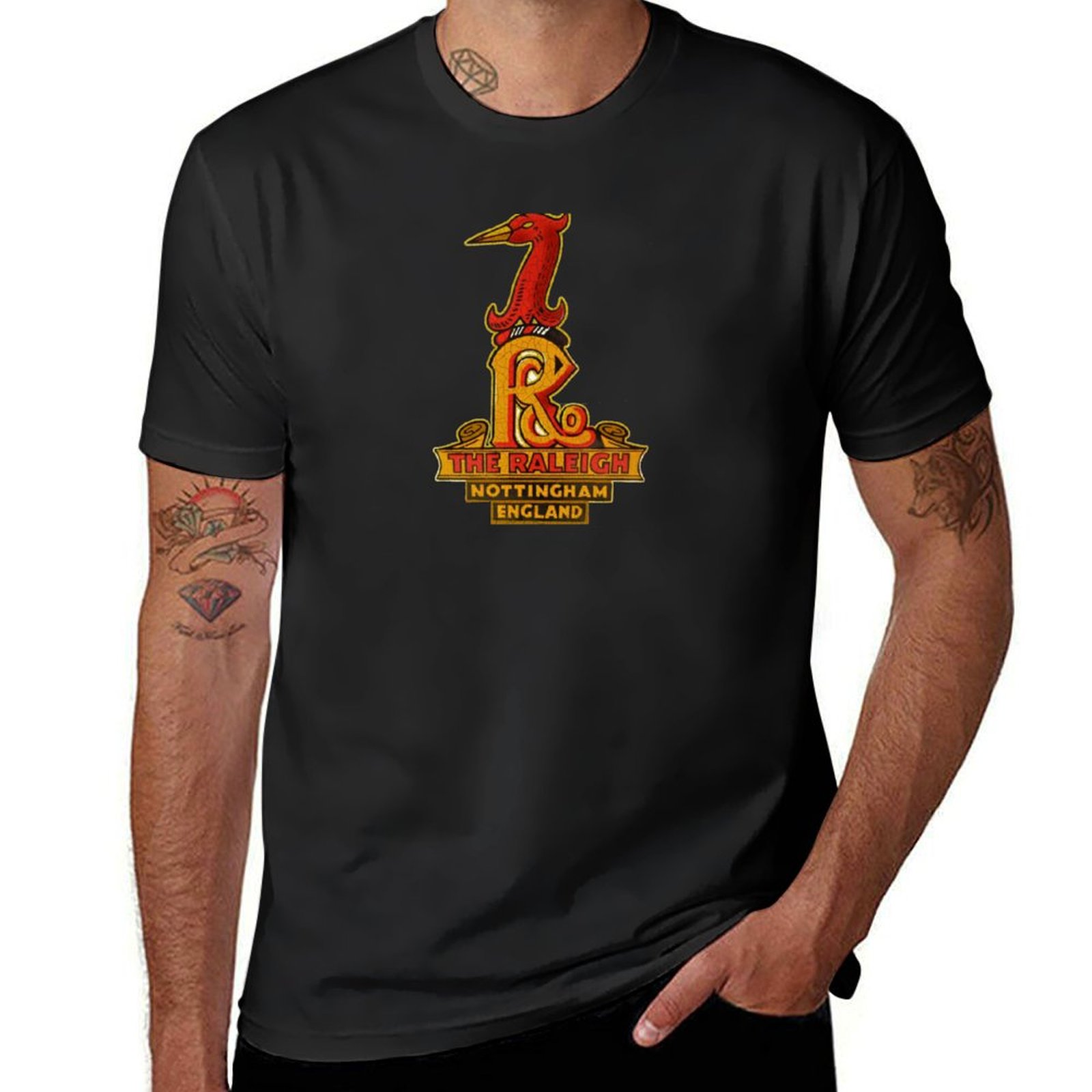 Vintage Cycling Gear - Raleigh Vintage Fahrräder England T-Shirt Rohlinge
