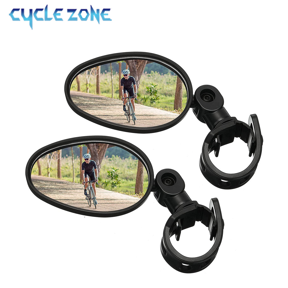 Cycle Zone - 1/2 Stück Fahrrad-Rückspiegel 360 Grad Verstellbar
